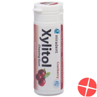 Miradent Xylitol Zahnpflege Kaugummi Cran 12x 30 Stück