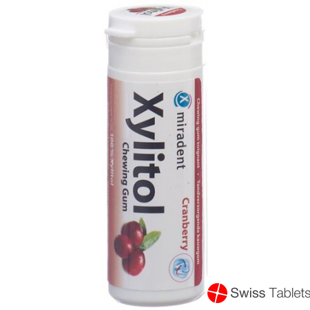 Miradent Xylitol Zahnpflege Kaugummi Cran 12x 30 Stück buy online