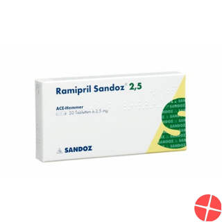 Ramipril Sandoz 2.5 mg 100 tablets Ramipril Sandoz 2.5 mg 100 tablets