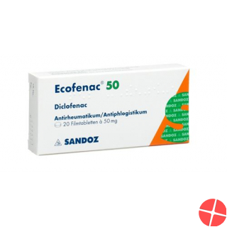 Ecofenac 50 Filmtabletten 50mg 20 Stück