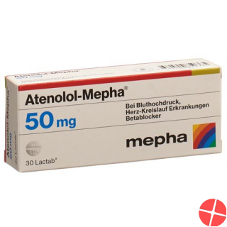 Atenolol Mepha 50 Lactabs 50mg 100 Stück