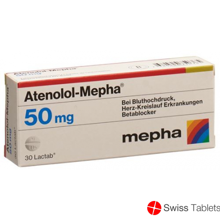 Atenolol Mepha 50 Lactabs 50mg 100 Stück buy online
