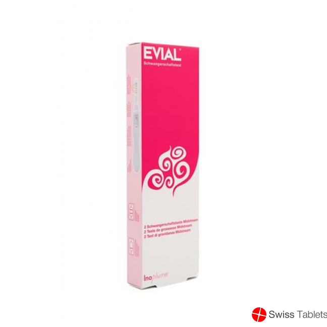 Evial pregnancy test midstream 2 pcs