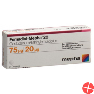 Femadiol Mepha 20 Dragees 3x 21 Stück