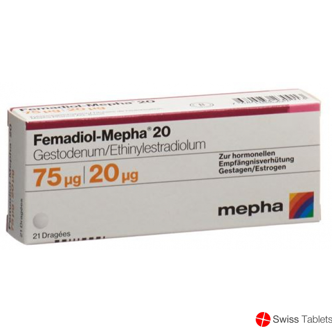 Femadiol Mepha 20 Dragees 3x 21 Stück buy online