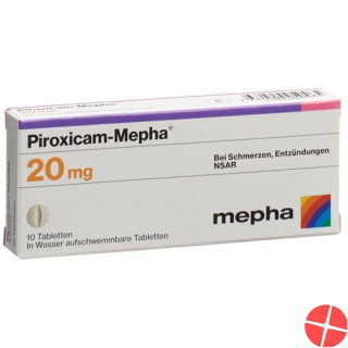 Piroxicam Mepha Tabletten 20mg 100 Stück