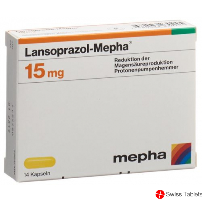 Lansoprazol Mepha Kapseln 15mg 112 Stück buy online