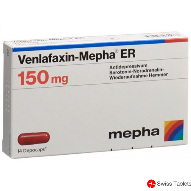 Venlafaxin Mepha ER 150 Depocaps 150mg 98 Stück buy online