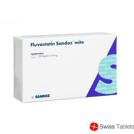 Fluvastatin Sandoz Mite Kapseln 20mg 98 Stück buy online
