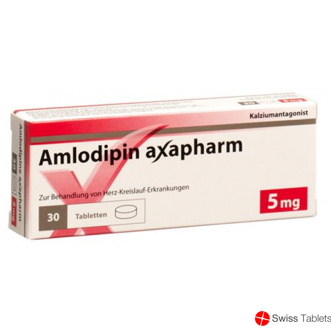 Amlodipin Axapharm Tabletten 5mg 100 Stück buy online