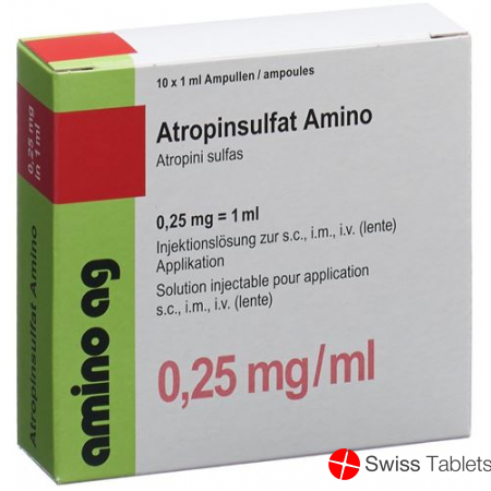 Atropinsulfat Amino 0.25mg/ml 100 Ampullen 1ml buy online