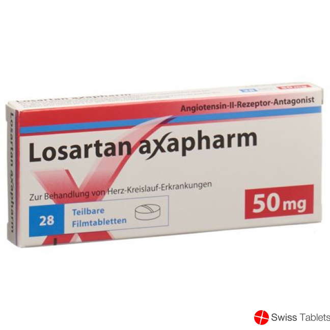 Losartan Axapharm Filmtabletten 50mg 98 Stück buy online