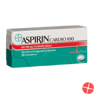 Aspirin Cardio 100 Filmtabletten 100mg 98 Stück