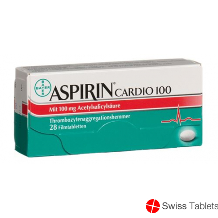 Aspirin Cardio 100 Filmtabletten 100mg 98 Stück buy online