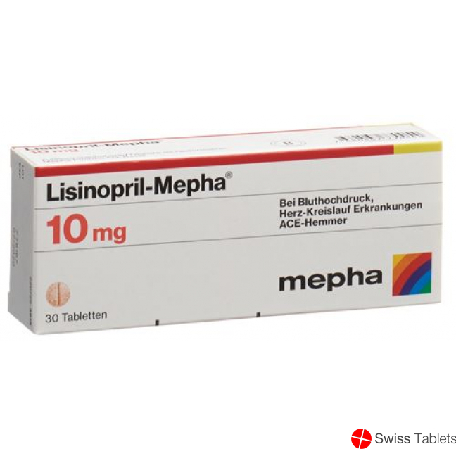 Lisinopril Mepha Tabletten 10mg 100 Stück buy online