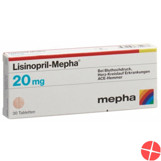 Lisinopril Mepha Tabletten 20mg 100 Stück