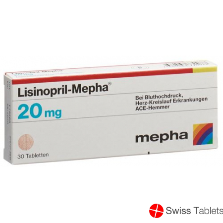 Lisinopril Mepha Tabletten 20mg 100 Stück buy online