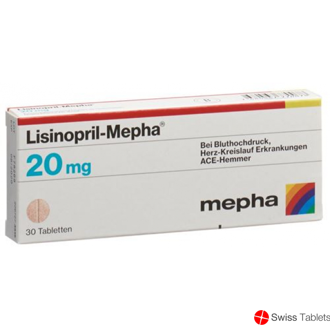 Lisinopril Mepha Tabletten 20mg 100 Stück buy online