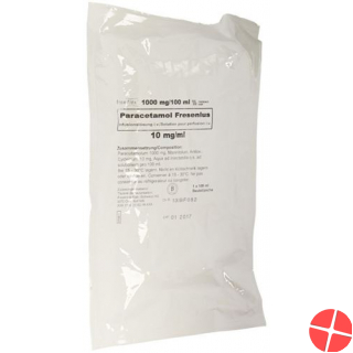 Paracetamol Fresenius Infusion solution 1g / 100ml 10 vials х 100 ml