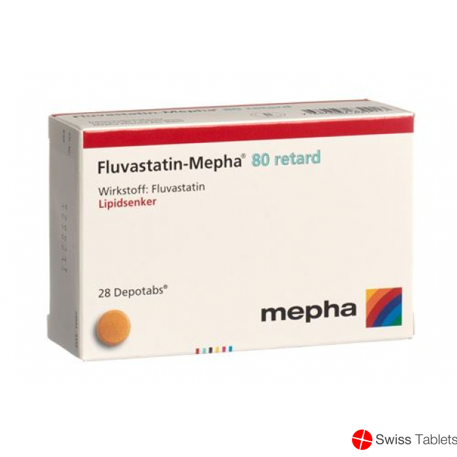 Fluvastatin Mepha Retard Depotabs 80mg 98 Stück buy online