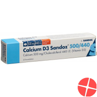 Calcium D3 Sandoz Kautabletten 500/440 Aprikose 20 Stück