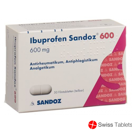 Ibuprofen Sandoz Filmtabletten 600mg 20 Stück buy online