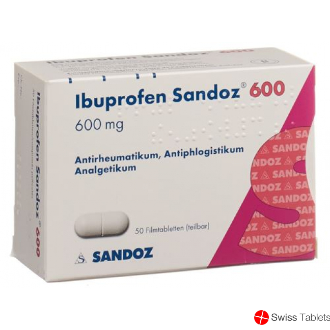 Ibuprofen Sandoz Filmtabletten 600mg 20 Stück buy online
