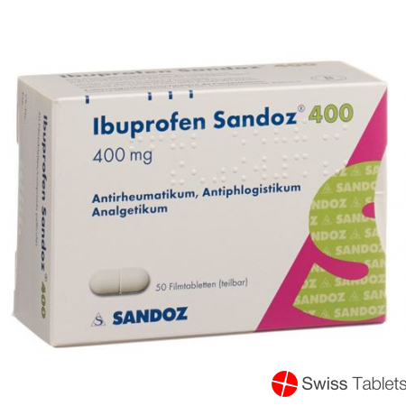 Ibuprofen Sandoz Filmtabletten 400mg 20 Stück buy online