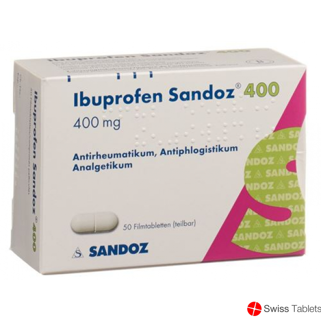 Ibuprofen Sandoz Filmtabletten 400mg 20 Stück buy online
