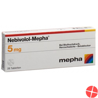 Nebivolol Mepha Tabletten 5mg 98 Stück