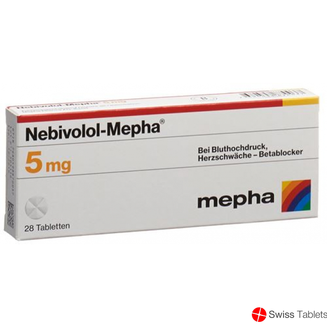 Nebivolol Mepha Tabletten 5mg 98 Stück buy online