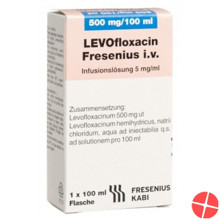 Levofloxacin Fresenius 500mg 10 Kabipac 100ml