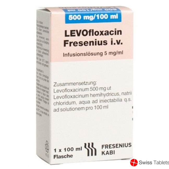 Levofloxacin Fresenius 500mg 10 Kabipac 100ml buy online