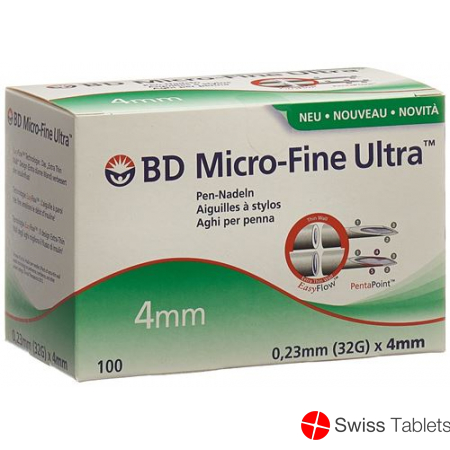 BD Microfine Ultra Pen-Nadeln 4mm 100 Stück buy online