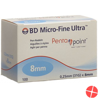 BD Microfine Ultra Pen Nadel 8mm 100 Stück