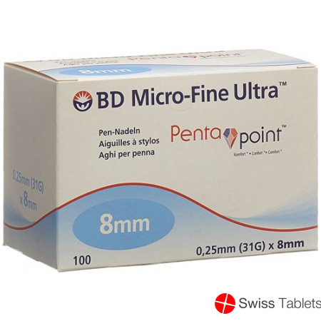 BD Microfine Ultra Pen Nadel 8mm 100 Stück buy online