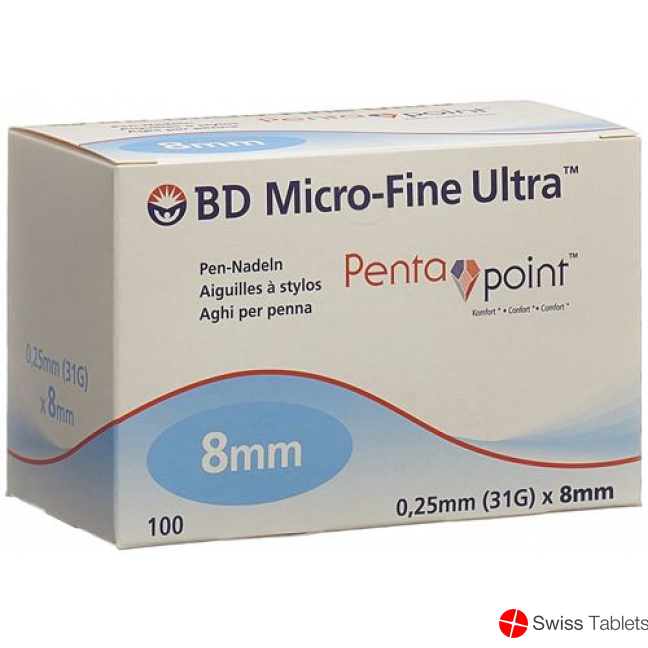 BD Microfine Ultra Pen Nadel 8mm 100 Stück buy online