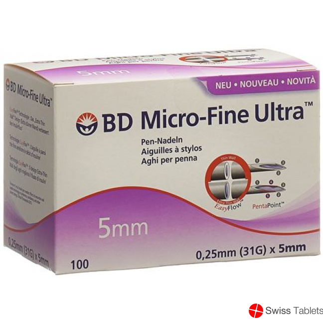 BD Microfine Ultra Pen Nadel 5mm 100 Stück buy online