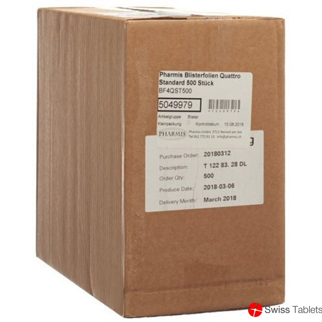 Pharmis Blisterfolien Quattro Standard 250 Stück buy online