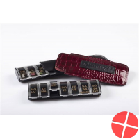 Anabox De Luxe 1x7 Bordeaux Medidispenser mit Lederetui