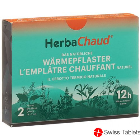 Herbachaud heat plaster 19x7cm buy online