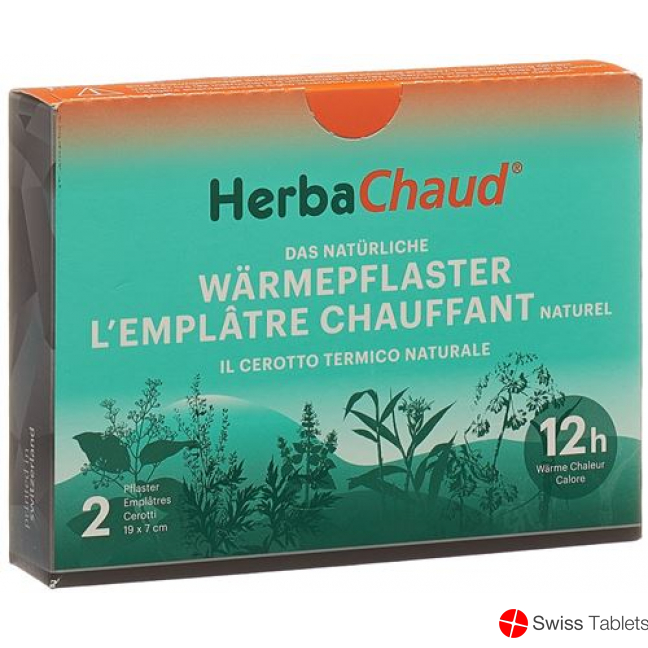 Herbachaud heat plaster 19x7cm buy online