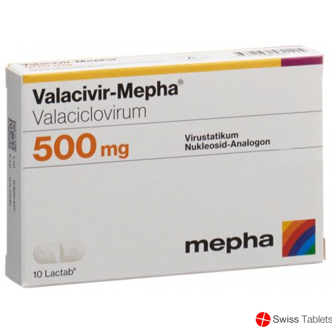 Valacivir Mepha Lactabs 500mg 90 Stück buy online