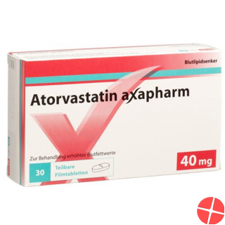 Atorvastatin Axapharm Filmtabletten 40mg 100 Stück Atorvastatin Axapharm Filmtabletten 40mg 100 Stück