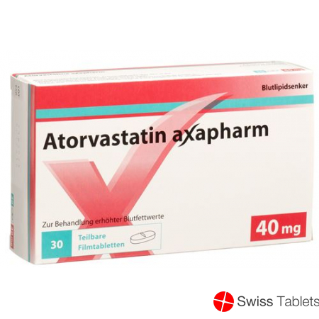 Atorvastatin Axapharm Filmtabletten 40mg 100 Stück buy online