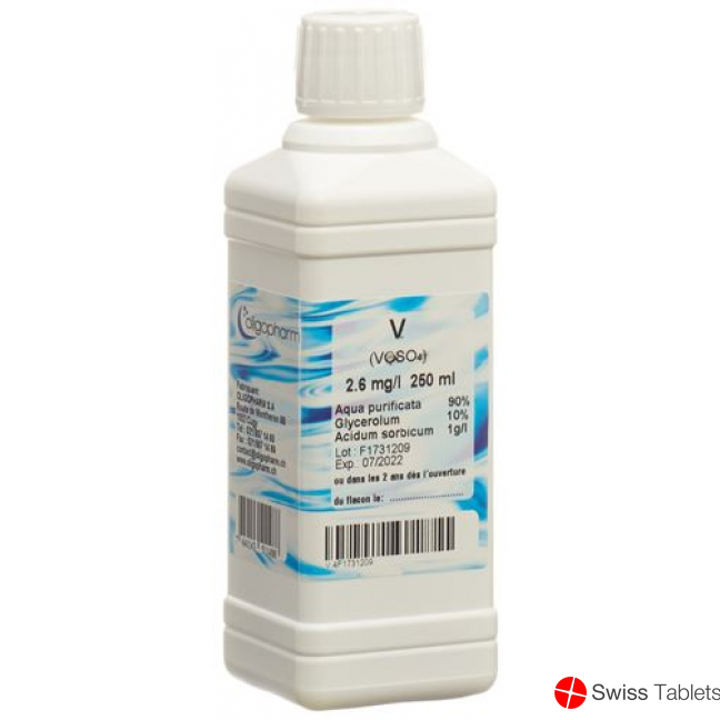 Oligopharm Vanadium Lösung 2.6mg/l 1000ml buy online