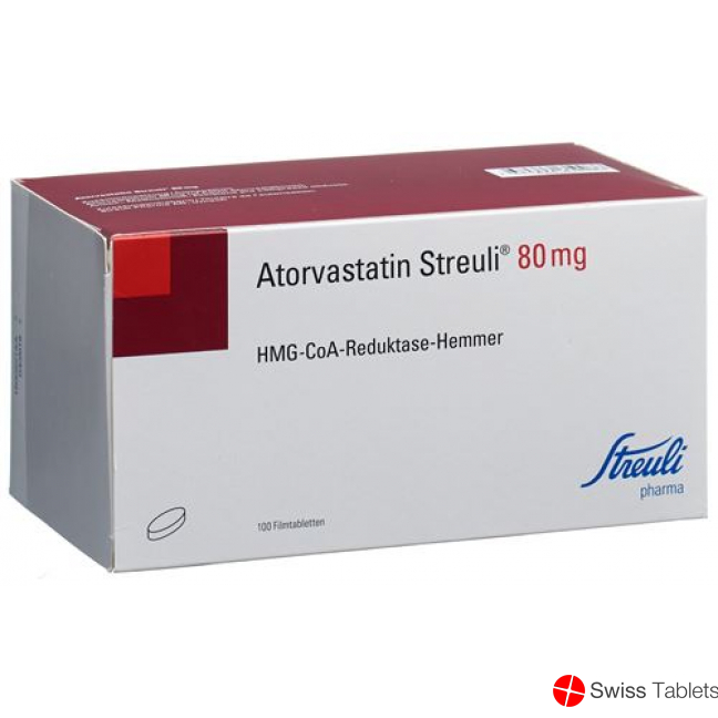Atorvastatin Streuli Filmtabletten 80mg 30 Stück buy online