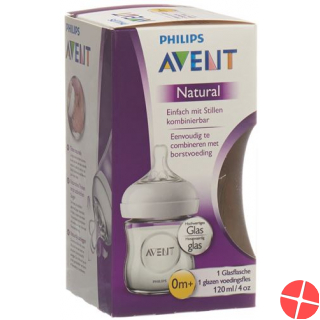 Avent Naturnah-Flasche 120ml Glas