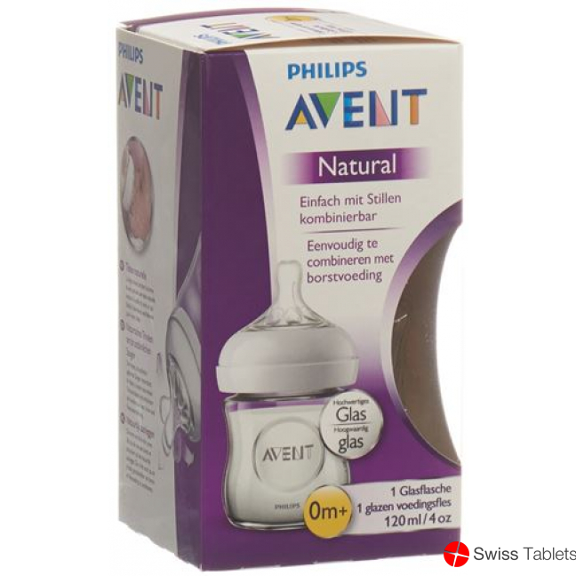 Avent Naturnah-Flasche 120ml Glas buy online