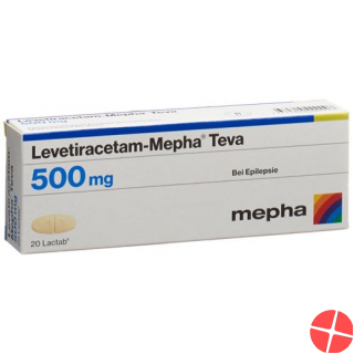 Levetiracetam Mepha Teva Lactabs 500mg 200 Stück